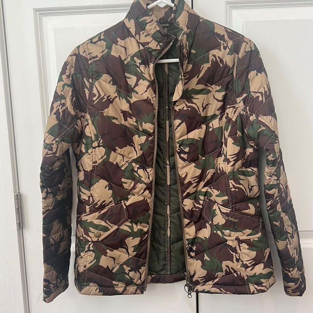 Barbour Fibredown Quilted Camo Jacket
